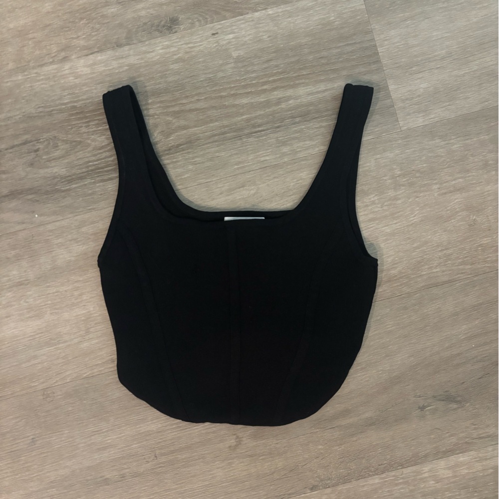 Aritzia Babaton Black Knit Top